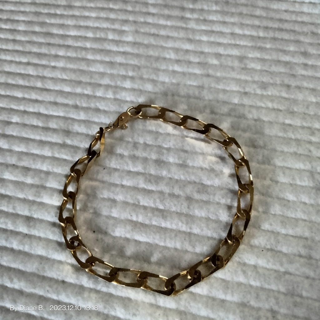 Gold Tone Bracelet Unisex
